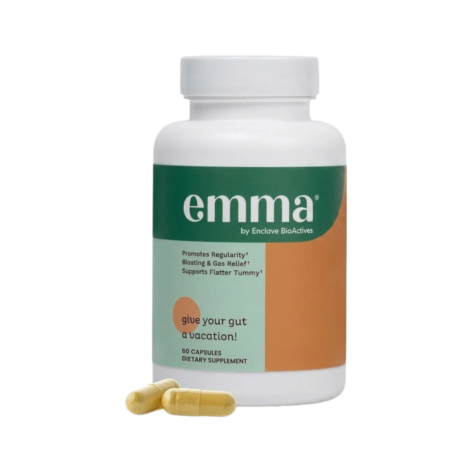 Emma Gut Health Doctors Endorsed Supplement 60 Capsules -Relief from Gas new Emma Gut Health Doctors Endorsed Supplement 60 Capsules -Relief from Gas new