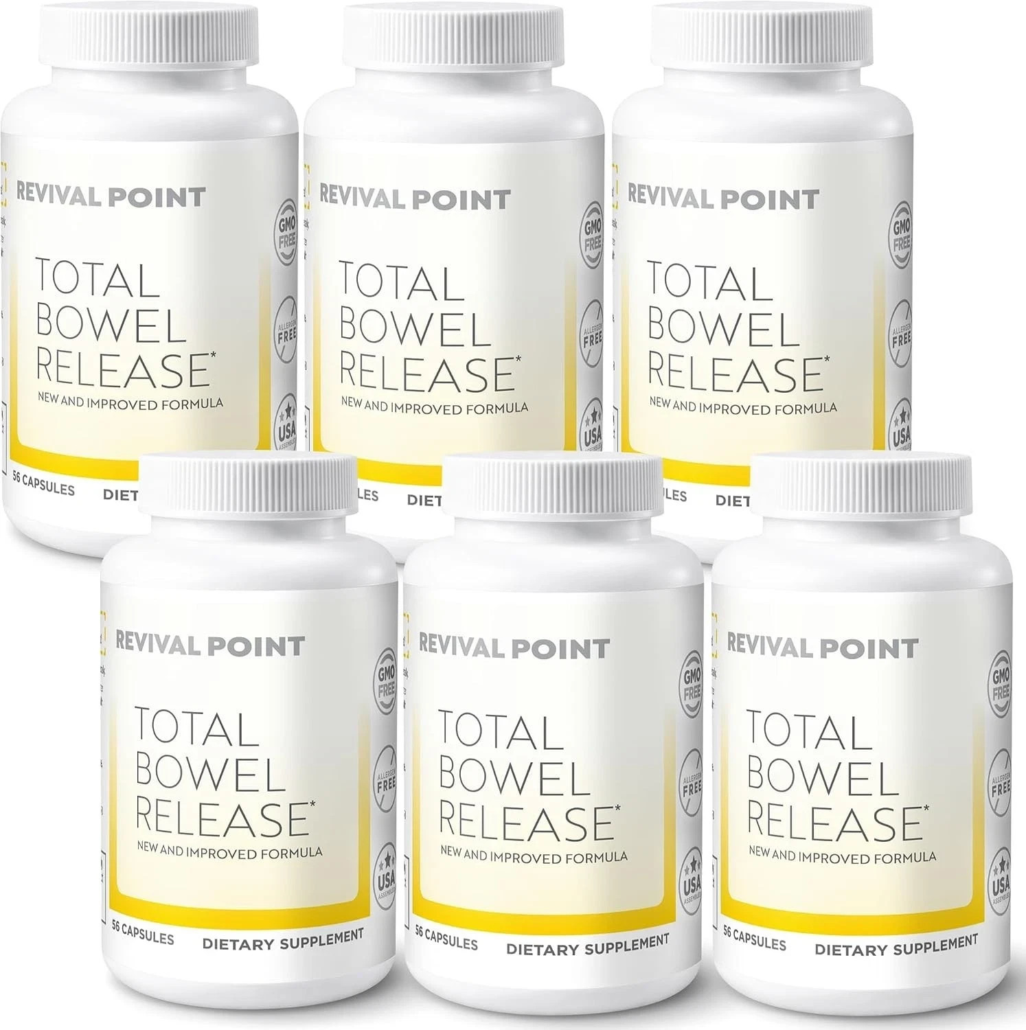 6x Revival Point Total Bowel Release Digestion Supplement for Regularity, Gut 6x Revival Point Total Bowel Release Digestion Supplement for Regularity, Gut