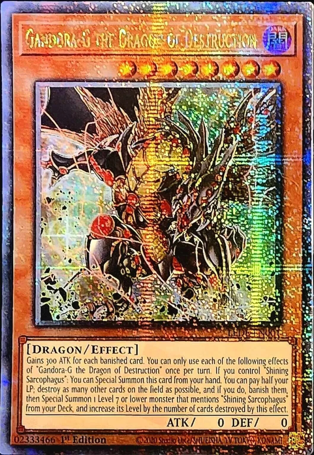 Yugioh Complete Shining Sarcophagus Deck Gandora-G Future Silence + Bonus Gift
