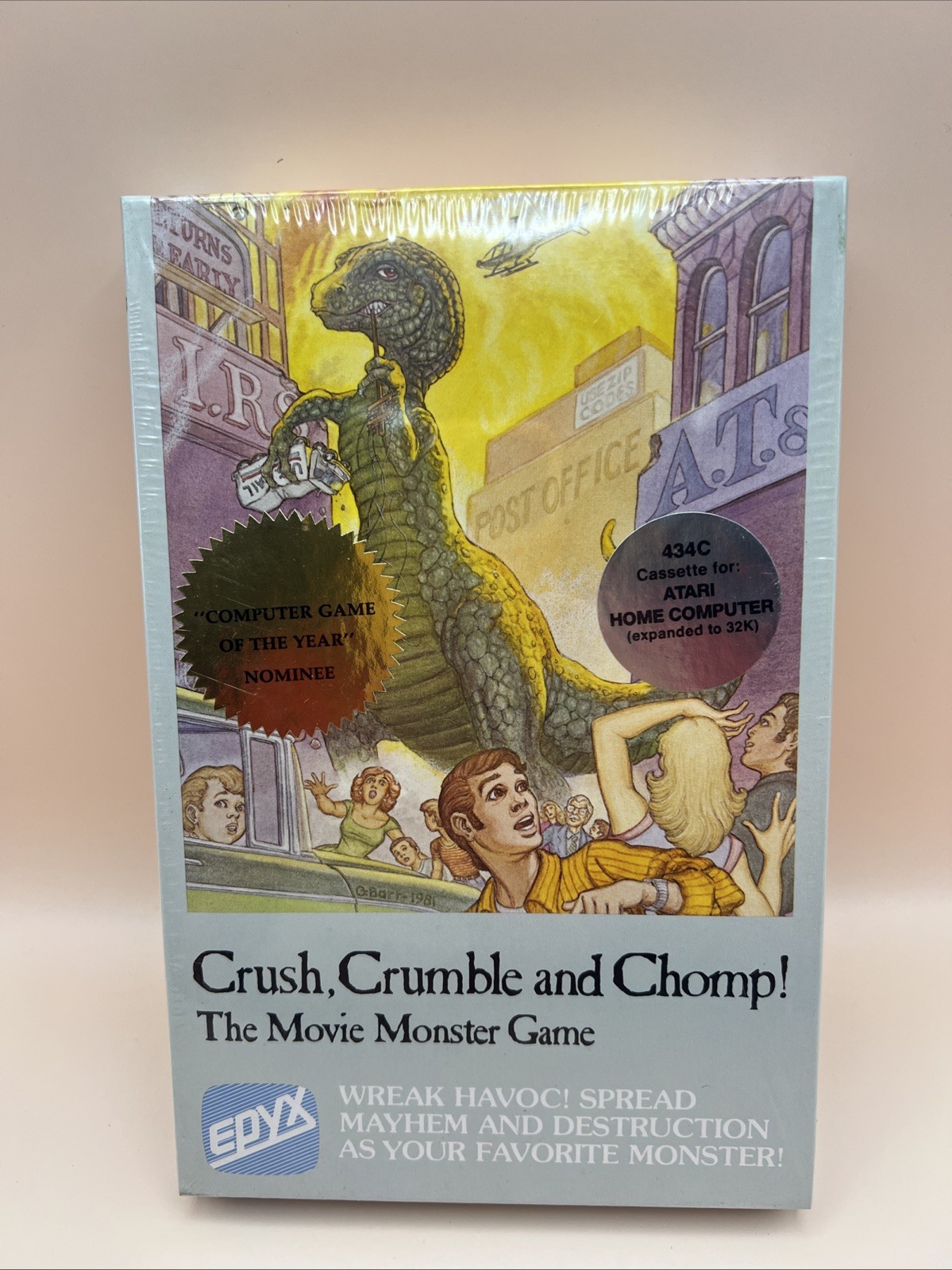 Crush Crumble and Chomp The Movie Monster Game for Commodore 64 on Cassette 1981 Crush Crumble and Chomp The Movie Monster Game for Commodore 64 on Cassette 1981
