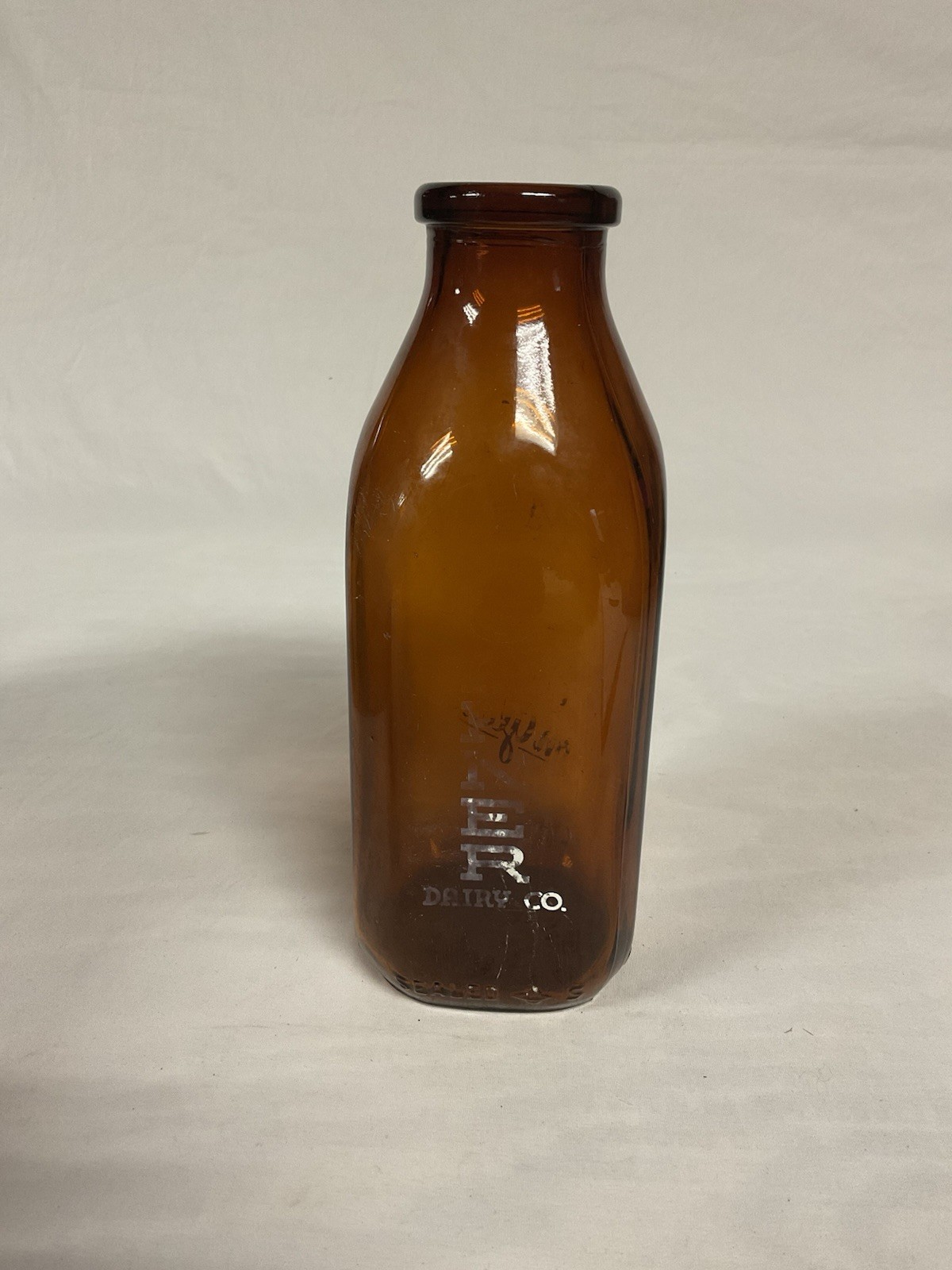 Vintage Garner Dairy Milk Bottle Brown Vintage Garner Dairy Milk Bottle Brown