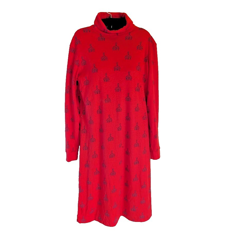 Vintage The Vested Gentress Dress Size L Hugging Giraffe Unique Mod Twiggy USA