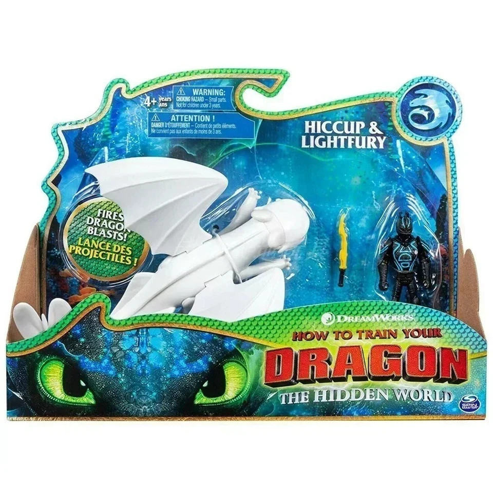 Toothless Light Fury Action Figure Cartoon How To Train Your Dragon