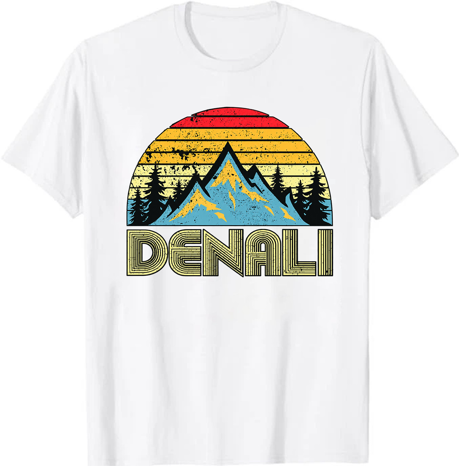 Vintage Mt. Denali National Park Alaska Mountain T-shirt T-Shirt