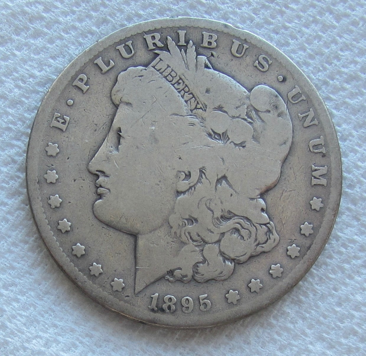 1895-S $1 Morgan Silver Dollar Rare Key Date San Francisco S Mint Cleaned Coin 1895-S $1 Morgan Silver Dollar Rare Key Date San Francisco S Mint Cleaned Coin