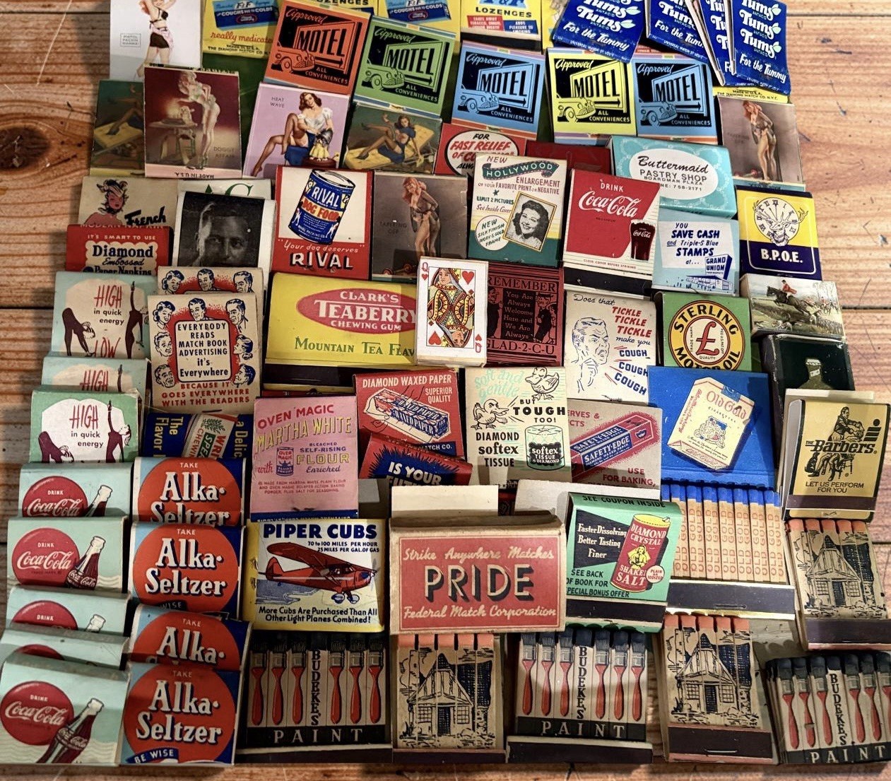 ALL 1950s And Older Unstruck Matchbooks
