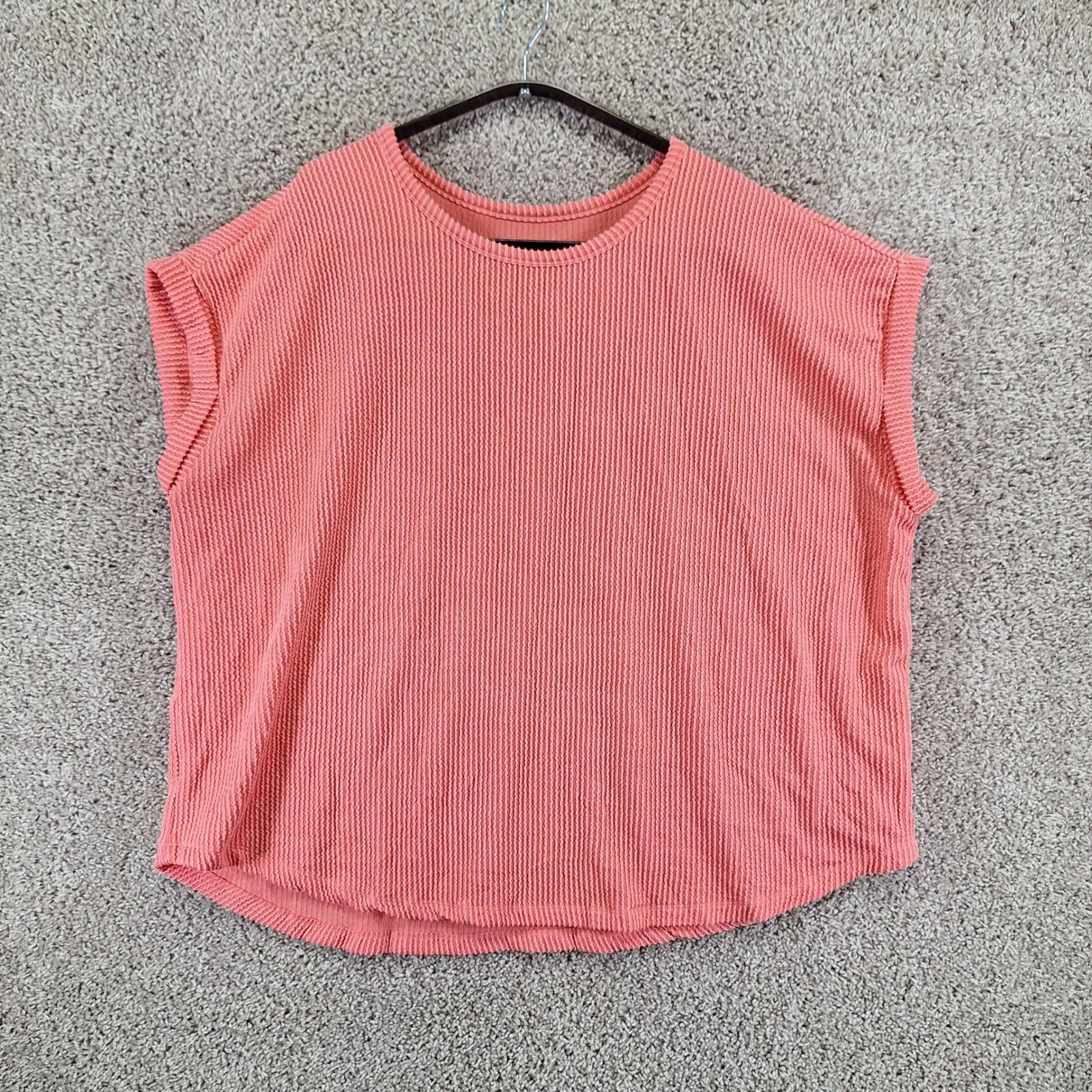 Maurices Top Womens 2x Coral 24/7 Ribbed Stretch Casual Comfort Office Maurices Top Womens 2x Coral 24/7 Ribbed Stretch Casual Comfort Office