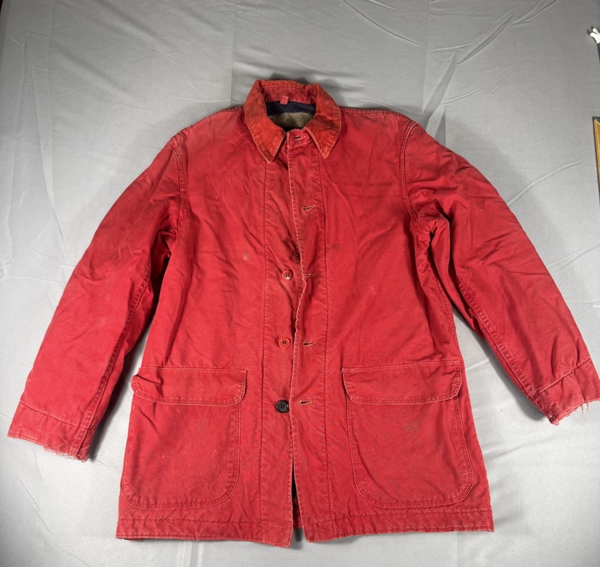 Vintage 1950s  Wool Hunting Jacket  Mens Distressed