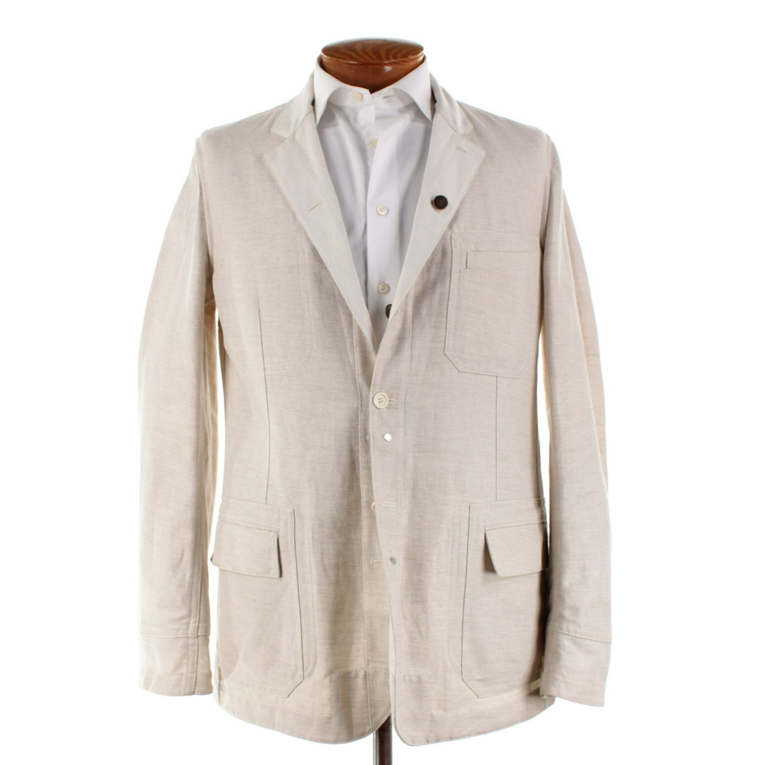 Belvest NWD Cotton Blend Reversible Sport Coat / Jacket Size 52R (42R US) Beige Belvest NWD Cotton Blend Reversible Sport Coat / Jacket Size 52R (42R US) Beige