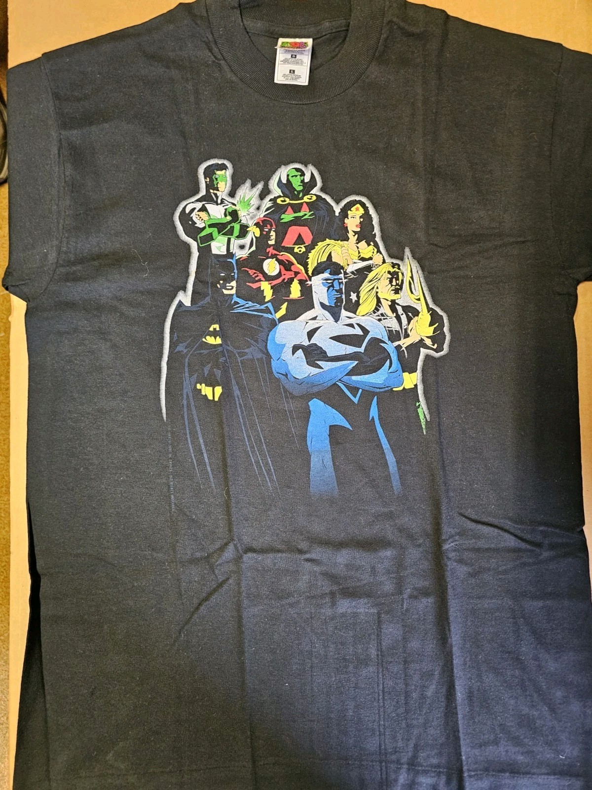 Vintage 1997 Justice League T-Shirt DC Comics JLA Size L