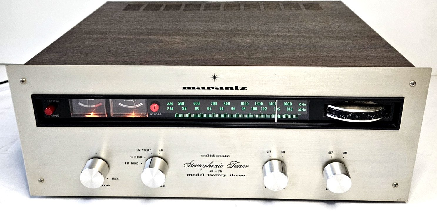 Marantz Model Twenty Three 23 Solid State AM/FM Stereophonic Tuner. Serviced Marantz Model Twenty Three 23 Solid State AM/FM Stereophonic Tuner. Serviced