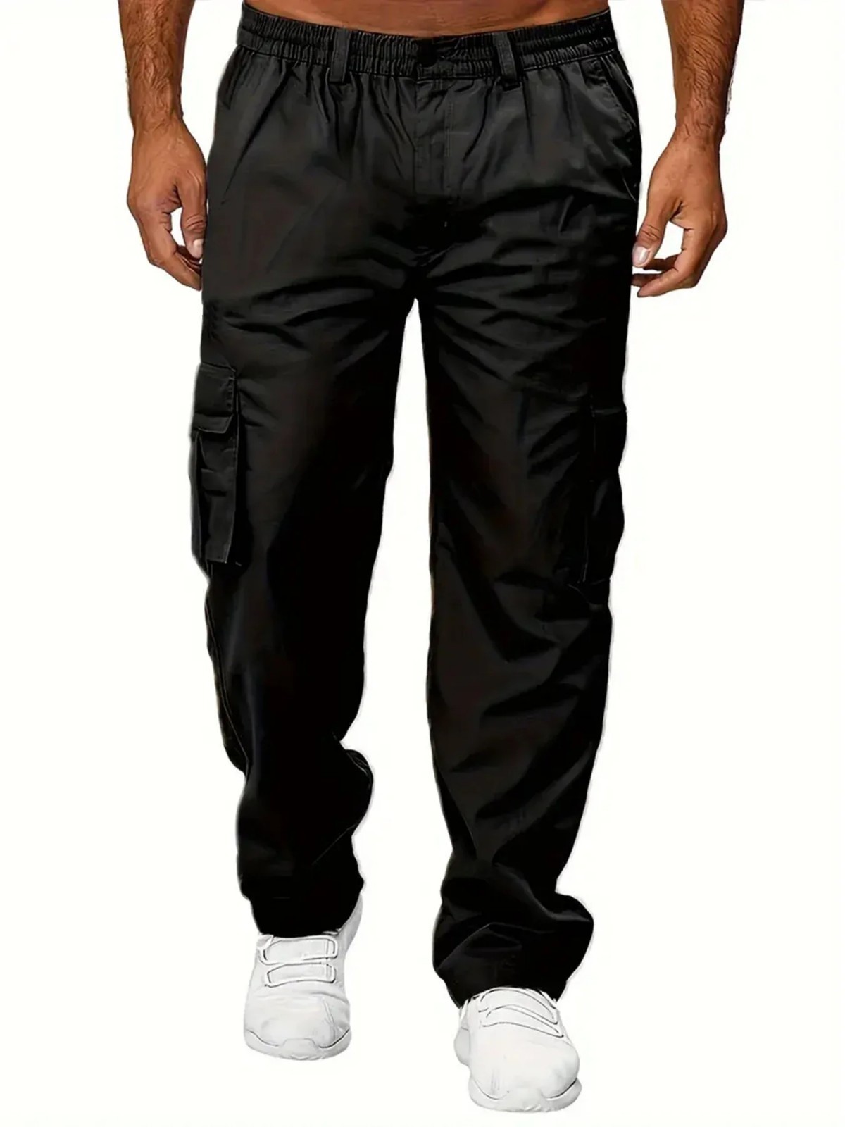 Men's Flex Cargo Trousers Heavy Duty Stretch Casual Pants