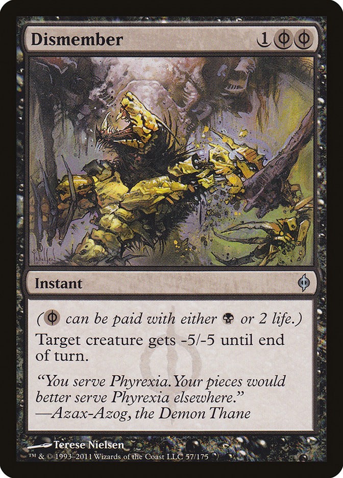 MTG Magic the Gathering Dismember (57/181) New Phyrexia LP