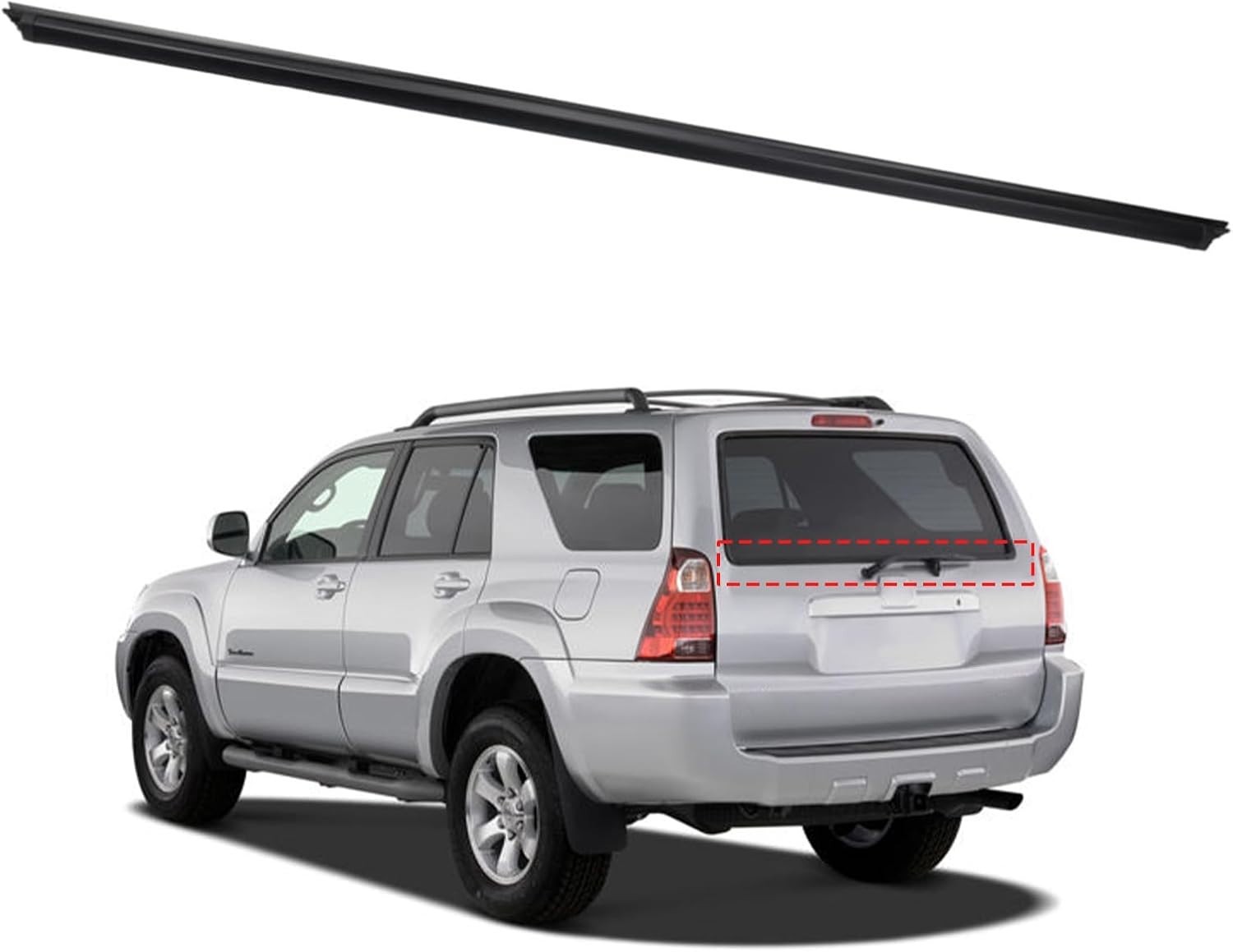 2003-2009 Toyota 4Runner Rear Tailgate Liftgate Door Window Weatherstrip Seal 2003-2009 Toyota 4Runner Rear Tailgate Liftgate Door Window Weatherstrip Seal
