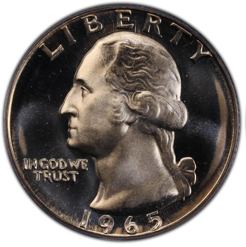 1965 S Special Mint Set Finish Washington Quarter 25C