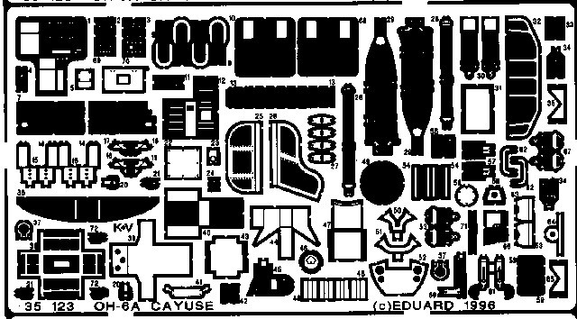 Eduard 1/35 Hughes OH-6A Cayuse Detail (Dragon) 35123 Eduard 1/35 Hughes OH-6A Cayuse Detail (Dragon) 35123