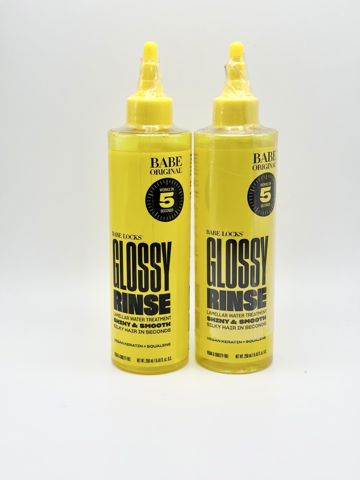 2 Babe Original Glossy Rinse Lamellar Water Treatment Shiny & Smooth 8.45 oz