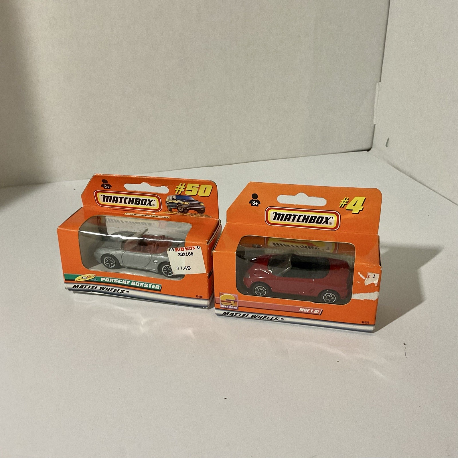 Vintage Matchbox Mattel Wheels Open Road Series 2-Car Diecast Lot