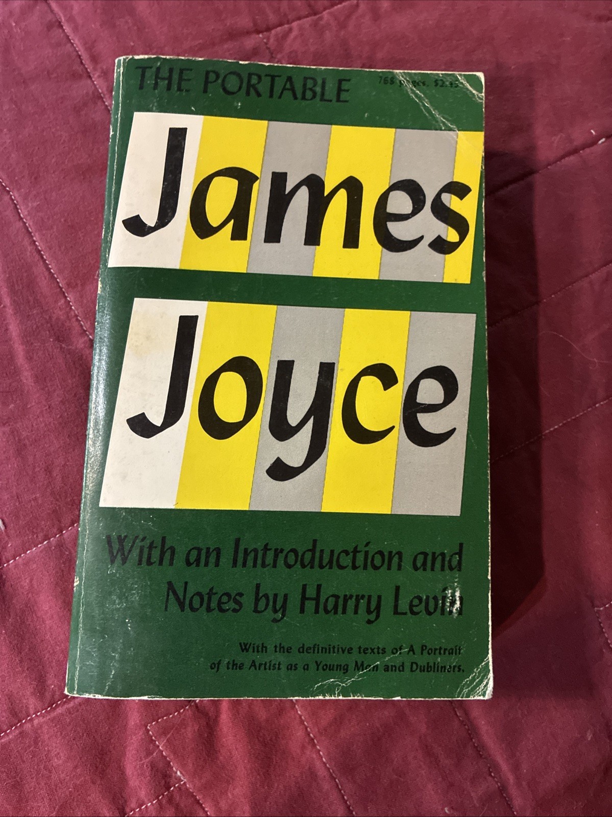 The Portable James Joyce 1969 Vintage Viking Paperback Book The Portable James Joyce 1969 Vintage Viking Paperback Book