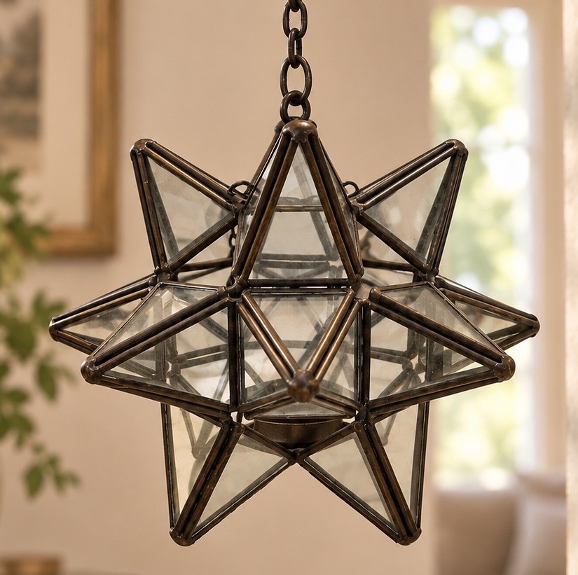 Vintage Moravian Star Hanging Tea Light Lantern Candle Holder Bronze Metal 11 Vintage Moravian Star Hanging Tea Light Lantern Candle Holder Bronze Metal 11
