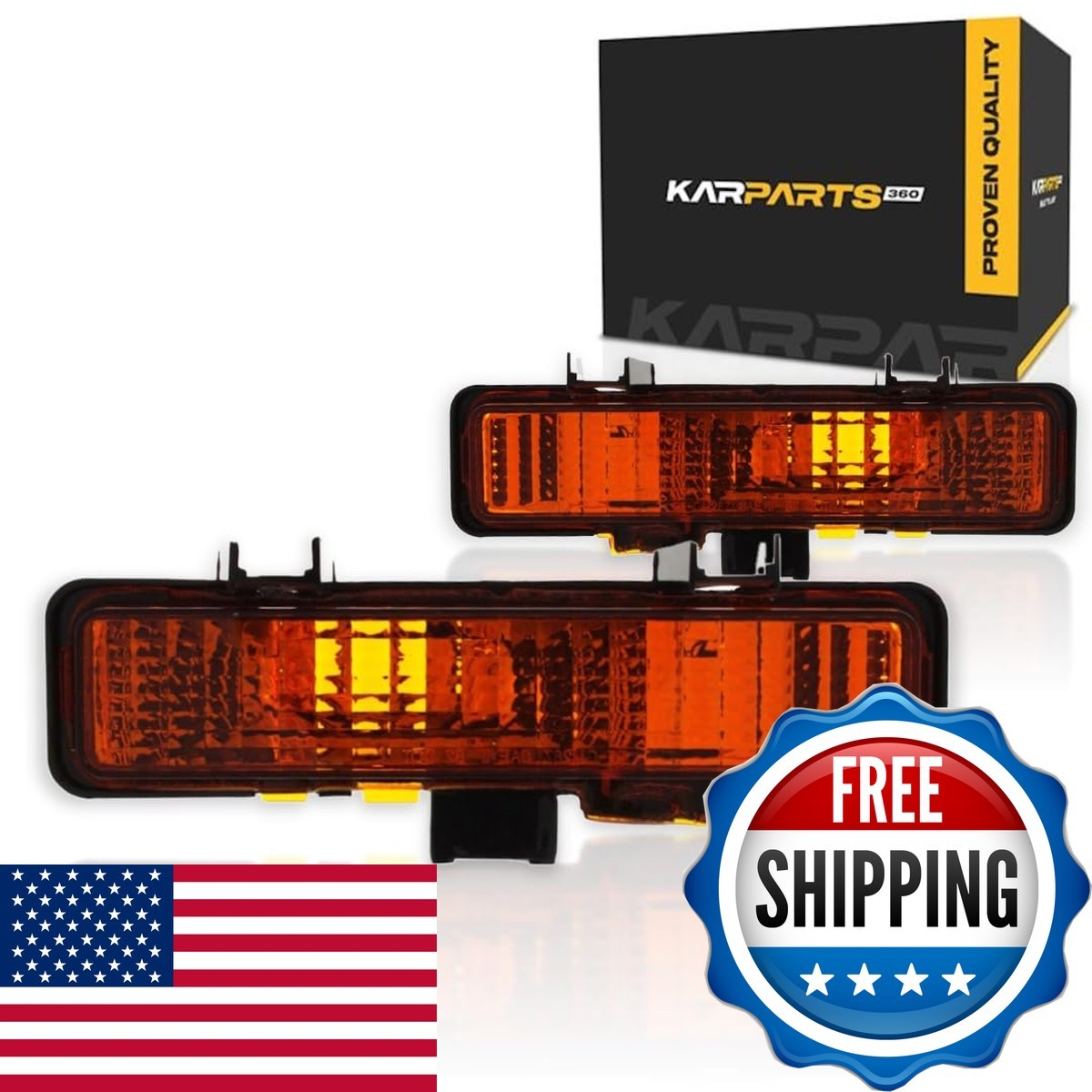 1982-1993 Chevy S10 Park/Signal Lights Driver & Passenger Side Pair GM2520109 1982-1993 Chevy S10 Park/Signal Lights Driver & Passenger Side Pair GM2520109