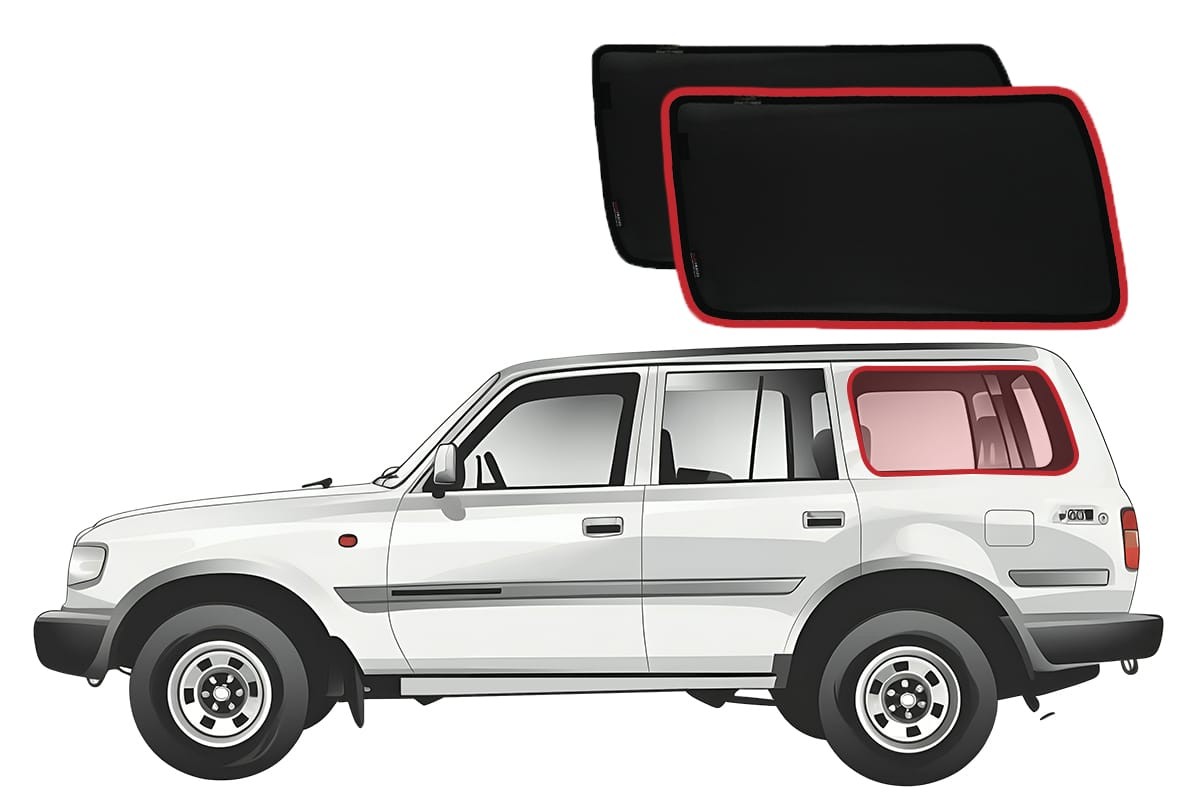 Genuine SNAPSHADES Port Window Shades for Toyota LandCruiser 80 Series (Fixed...