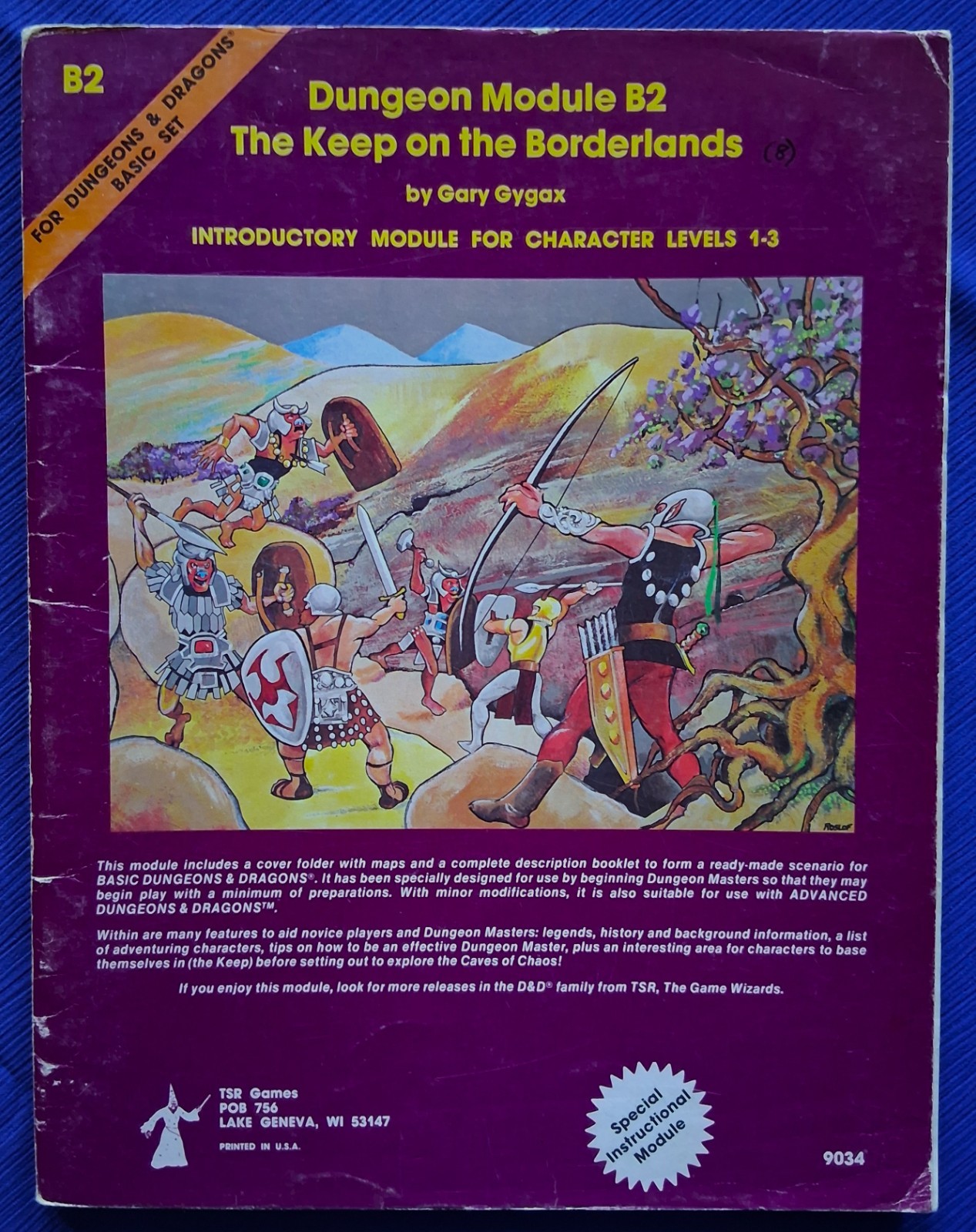 Keep on the Borderlands BASIC D&D Dungeon Module B2 Gary Gygax 1980 TSR Inc USA