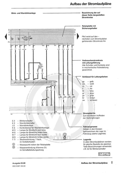 VW T3 Type 2 Wiring Diagrams Electrics Wiring Diagram PDF 1986-1992 Download