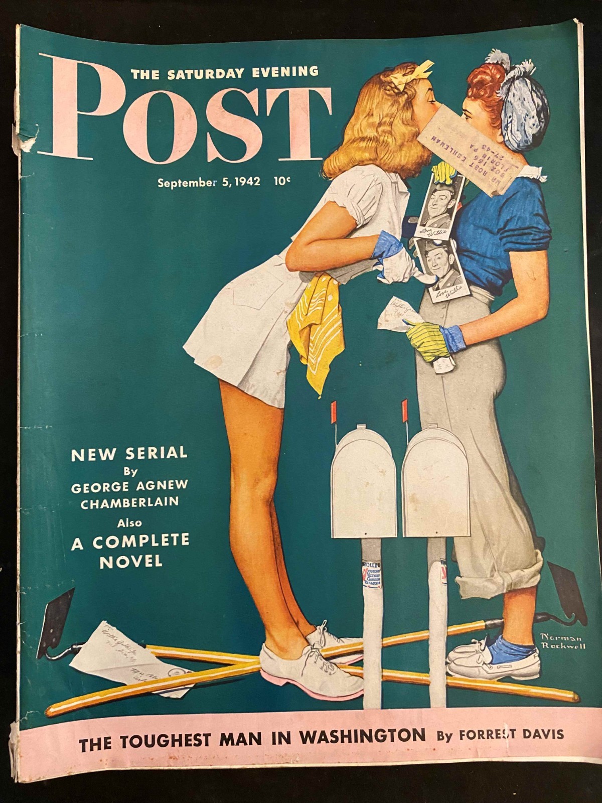 The Saturday Evening Post September 5, 1942 Norman Rockwell FRONT COVER ONLY The Saturday Evening Post September 5, 1942 Norman Rockwell FRONT COVER ONLY
