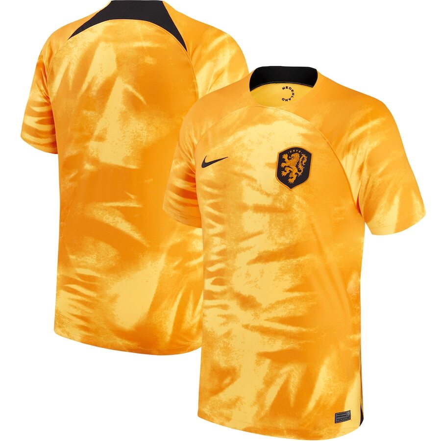 Nike Netherlands Home Breathe Stadium Orange 2022/23 Soccer Jersey