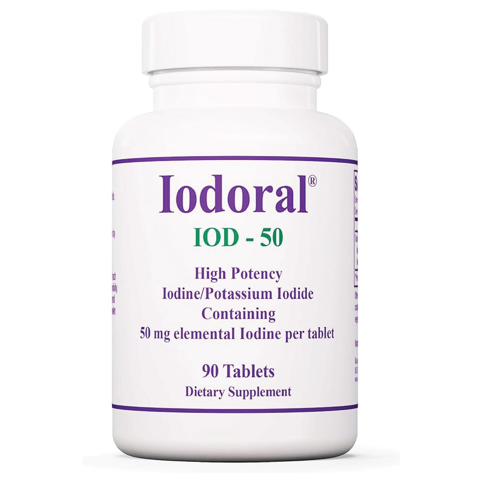Optimox Iodoral 50 mg Iodine Supplement 90 Count Gluten Free Optimox Iodoral 50 mg Iodine Supplement 90 Count Gluten Free
