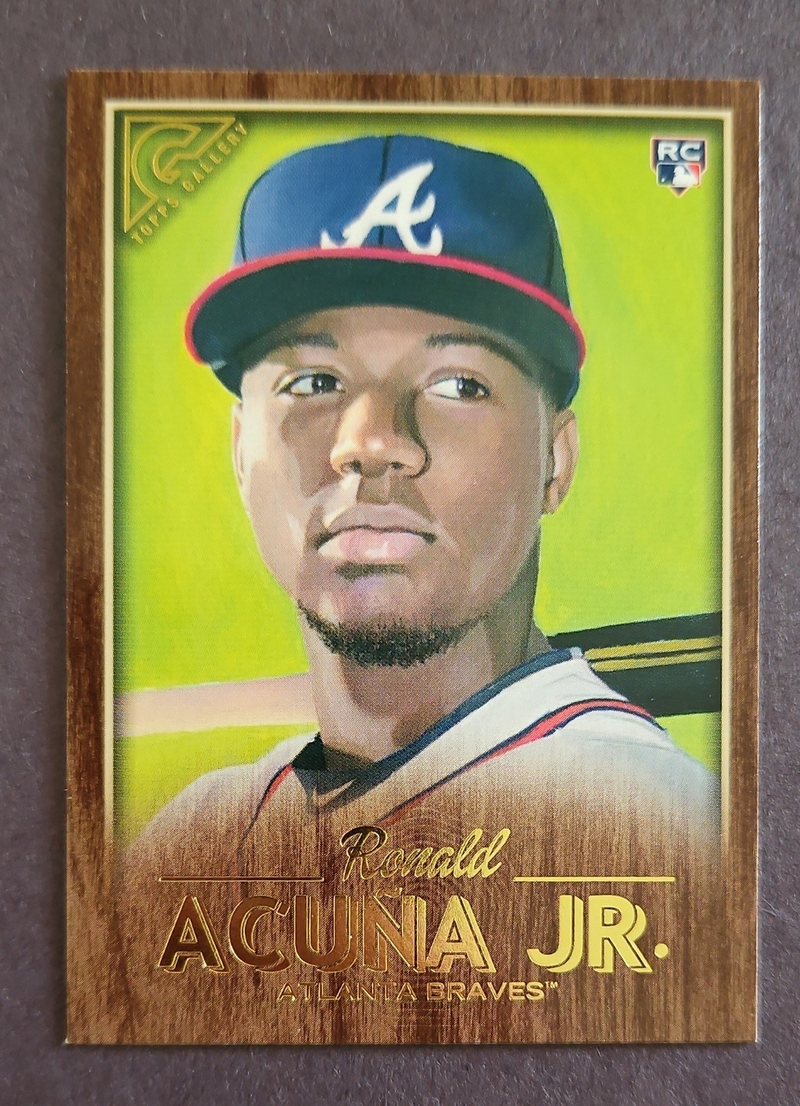 2018 Topps Gallery - Ronald Acuña Jr. #140 Wood (RC) Atlanta Braves 2018 Topps Gallery - Ronald Acuña Jr. #140 Wood (RC) Atlanta Braves
