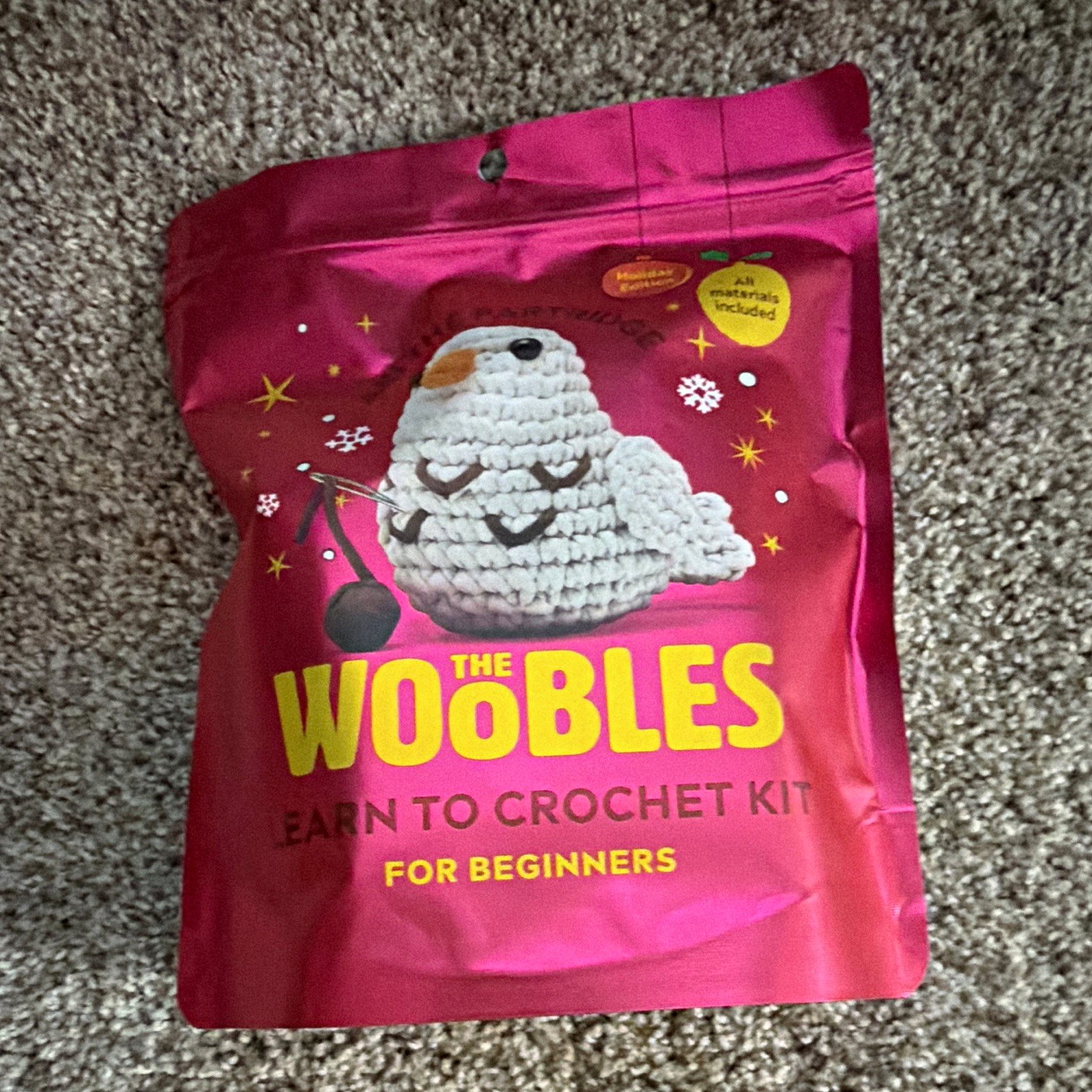 The Woobles Ari the Partridge Learn to Crochet Kit for Beginners The Woobles Ari the Partridge Learn to Crochet Kit for Beginners
