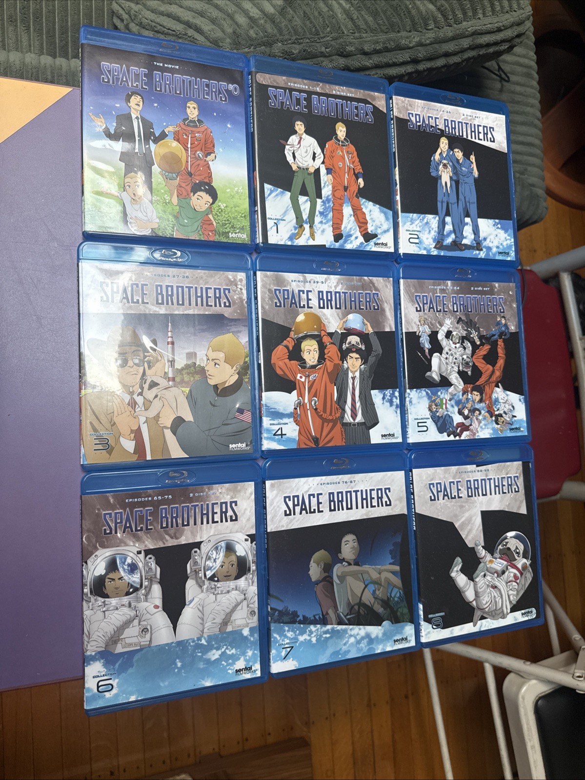 Space Brothers Complete TV Anime Series BLU-RAY Volume 0 1 2 3 4 5 6 7 8 Set OOP Space Brothers Complete TV Anime Series BLU-RAY Volume 0 1 2 3 4 5 6 7 8 Set OOP