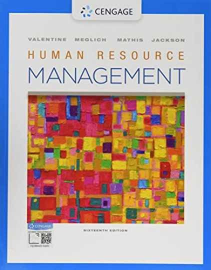 Human Resource Management - Paperback, by Valentine Sean; Meglich - Acceptable