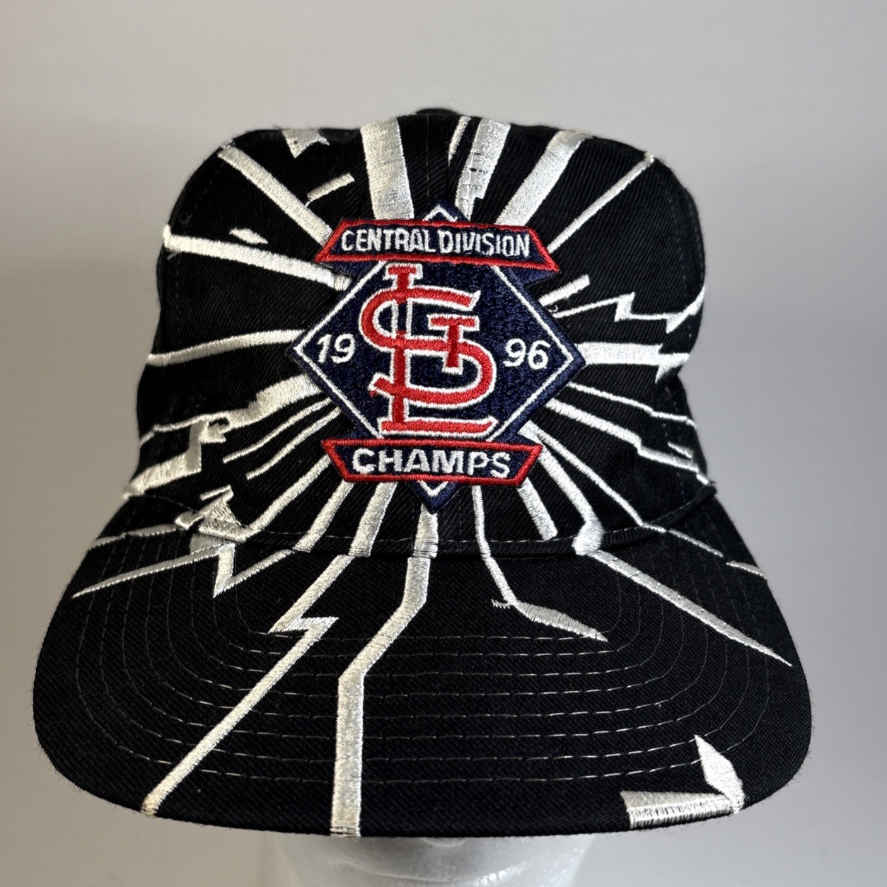 RARE Vintage St Louis Cardinals Starter Shockwave Snapback Hat 1996 Div Champs RARE Vintage St Louis Cardinals Starter Shockwave Snapback Hat 1996 Div Champs