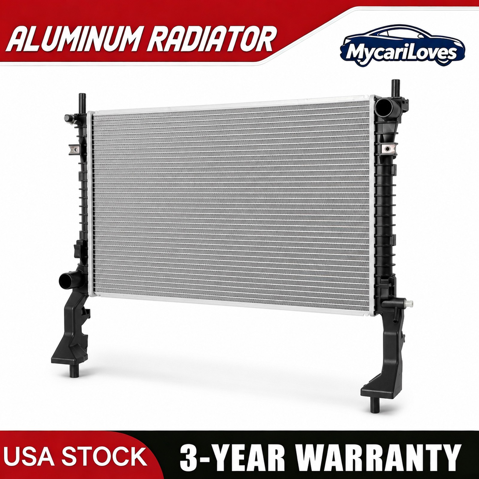 Aluminum Core Radiator for 2015-2022 Ford Mustang EcoBoost 2.3L L4 MT DPI 13488