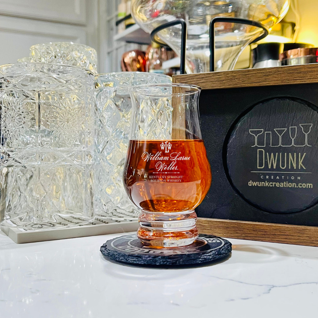 Custom Engraved William Larue Weller Premium Tasting Glass – 8 oz Tulip Custom Engraved William Larue Weller Premium Tasting Glass – 8 oz Tulip
