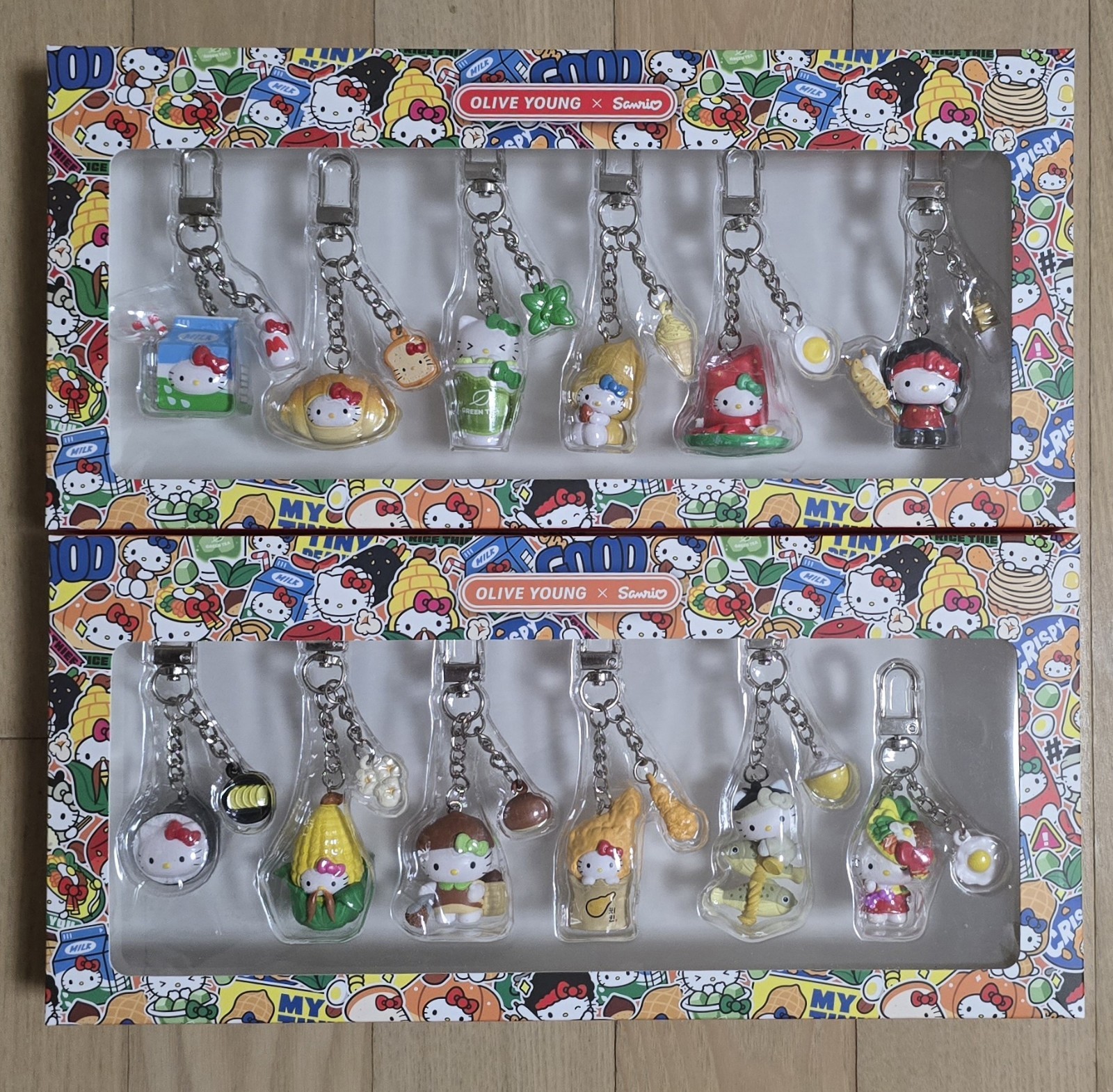 Korea Olive Young × Hello Kitty Regional Figure Keyring Complete 12 Set UNOPENED