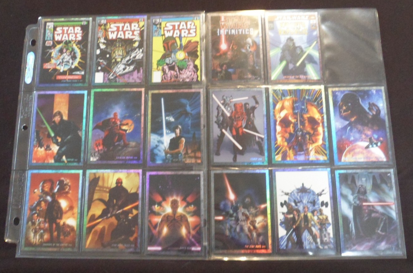 2016 Star Wars Evolution (Topps) EVOLUTION OF COMICS Set of 17 Cards (EC1-EC17)