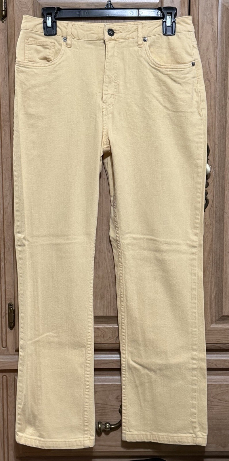 Coldwater Creek Denim Jeans Womens Size 8 Yellow Straight Leg High Rise 5 Pocket Coldwater Creek Denim Jeans Womens Size 8 Yellow Straight Leg High Rise 5 Pocket
