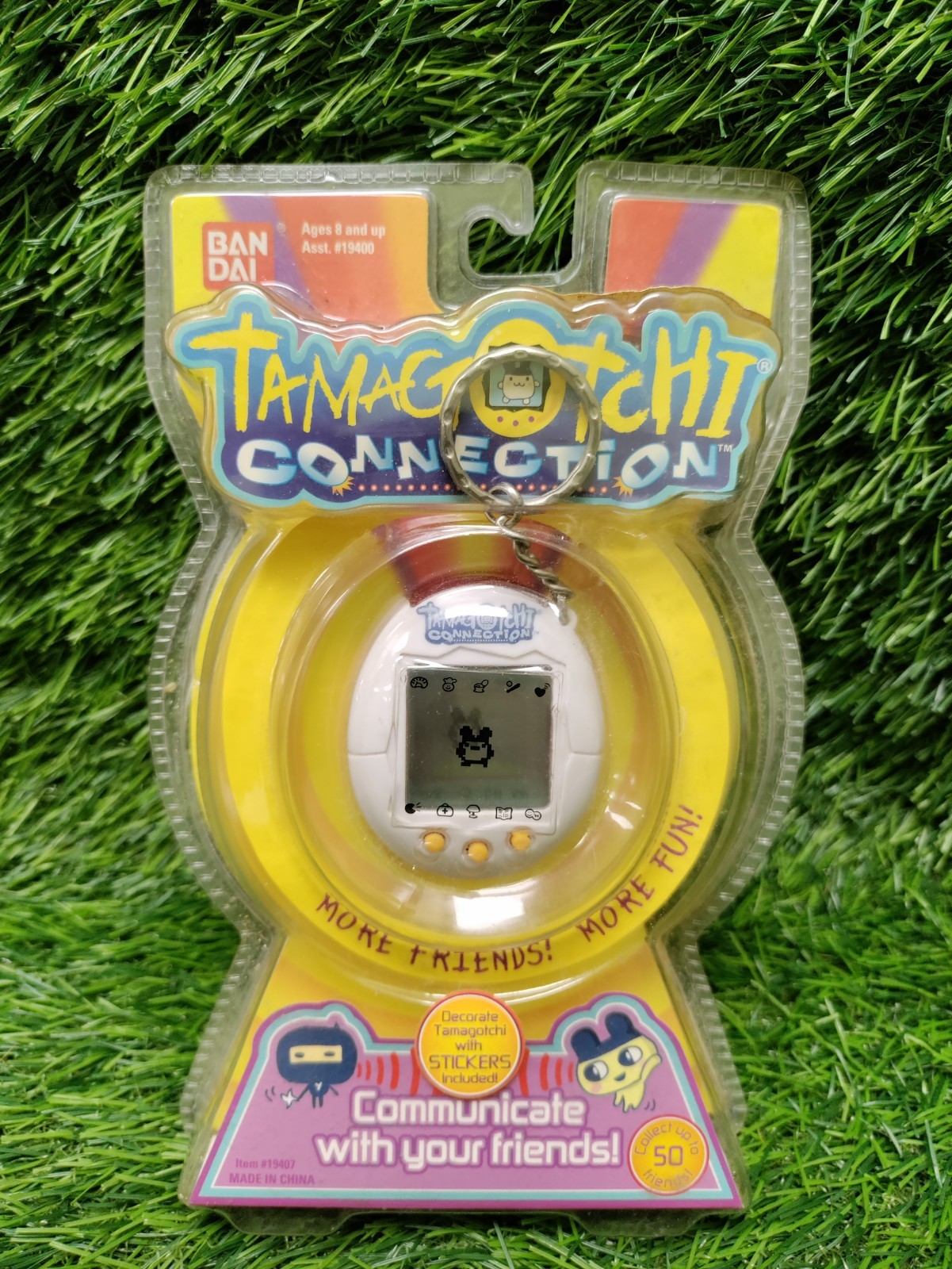 Vintage 2004 Tamagotchi Connection V1 White Shell Tested Working