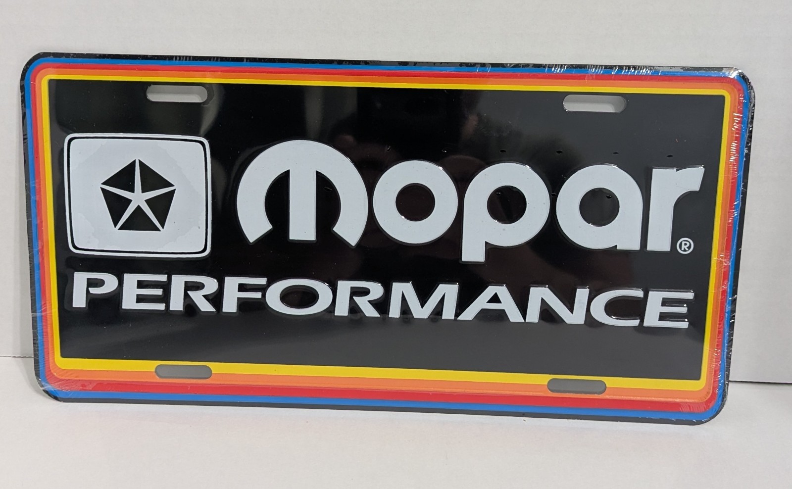 🔥 Vintage Mopar Performance License Plate NOS Factory Sealed Rainbow P5249937