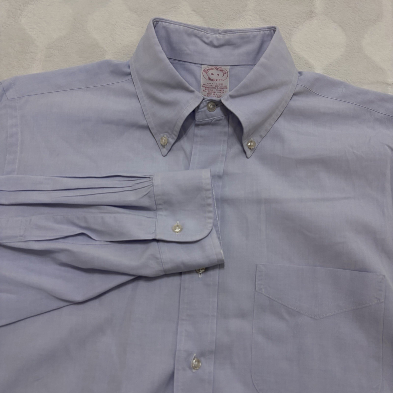 VTG Brooks Brothers Maker Dress Shirt Men’s 16 4 Large Blue Made in USA 90s VTG Brooks Brothers Maker Dress Shirt Men’s 16 4 Large Blue Made in USA 90s