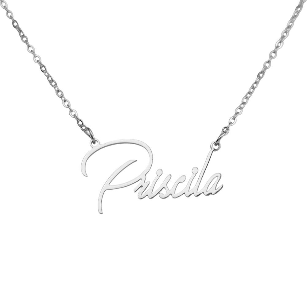 Personalized Name Custom Necklace Stainless Steel Pendant Fashion Jewelry Gift Personalized Name Custom Necklace Stainless Steel Pendant Fashion Jewelry Gift