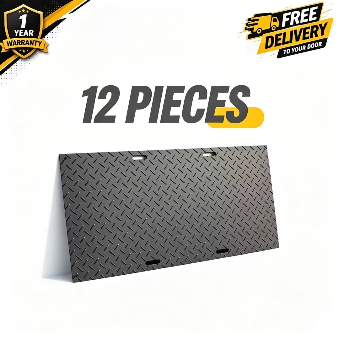 New 12 PACK Ground Protection Mats HDPE 3.4'x7.2' Heavy Equipments  US
