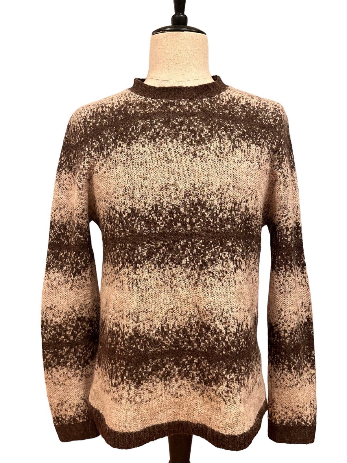 Saturdays NYC Men’s Medium Alpaca & Wool Sweater Shaggy Brown / Very Nice