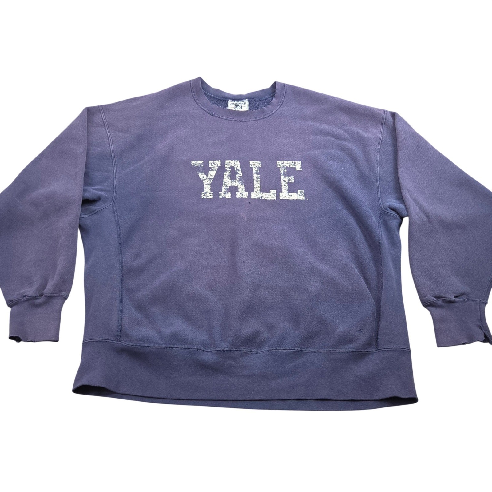 Vintage Yale Bulldogs Sweatshirt 3X Blue Heavyweight Collegiate 90s Made in USA