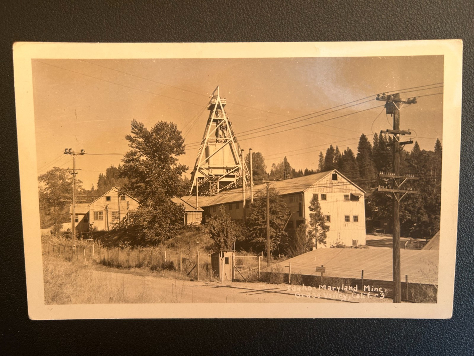 IDAHO-MARYLAND MINE, GRASS VALLEY, CA Vintage Real Photo POSTCARD IDAHO-MARYLAND MINE, GRASS VALLEY, CA Vintage Real Photo POSTCARD