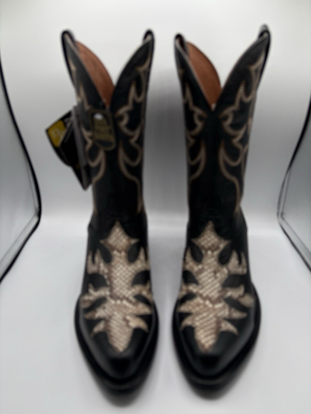Dan Post Men\'s Western Exotic Snake Skin Boots Round Toe Size - 10 D New In Box Dan Post Men\'s Western Exotic Snake Skin Boots Round Toe Size - 10 D New In Box